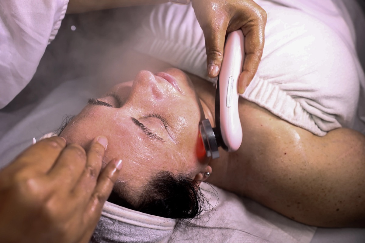 Cooling facial massage at Touch N Glow