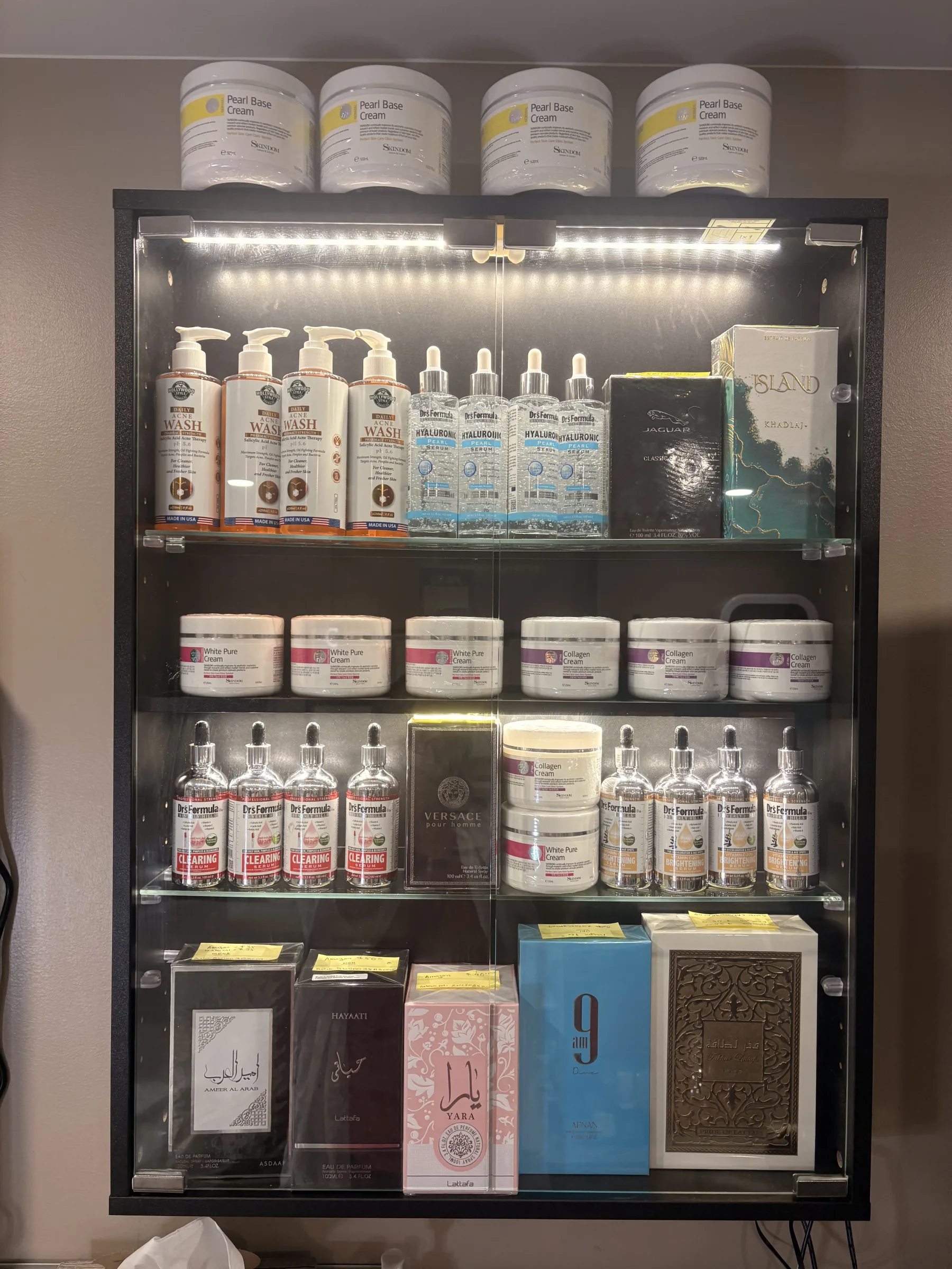 Touch N Glow branded fragrance and professional skincare collection
